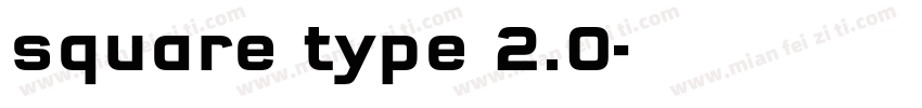 square type 2.0字体转换